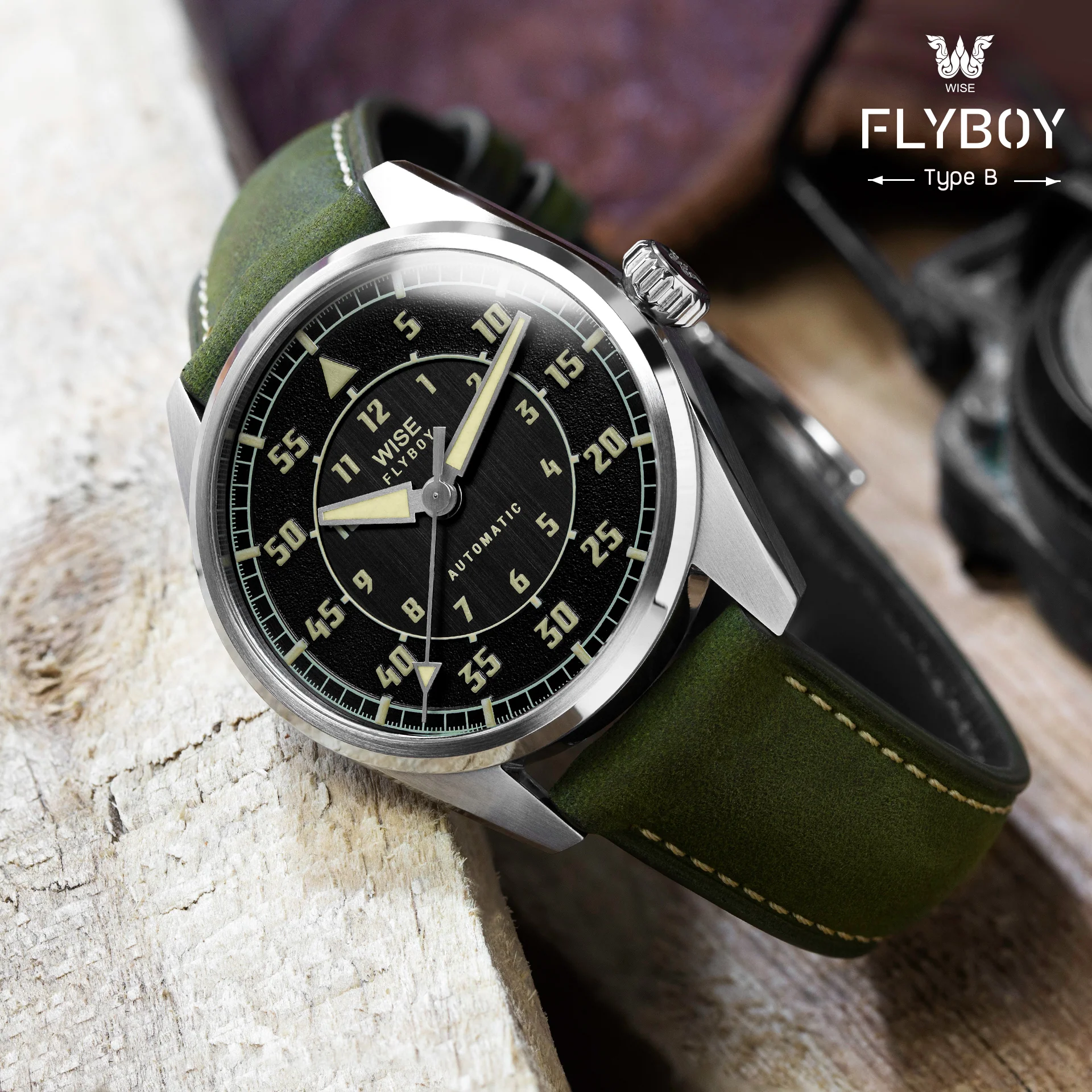 WISE Crazy Horse Leather Strap 20 mm. - Image 3