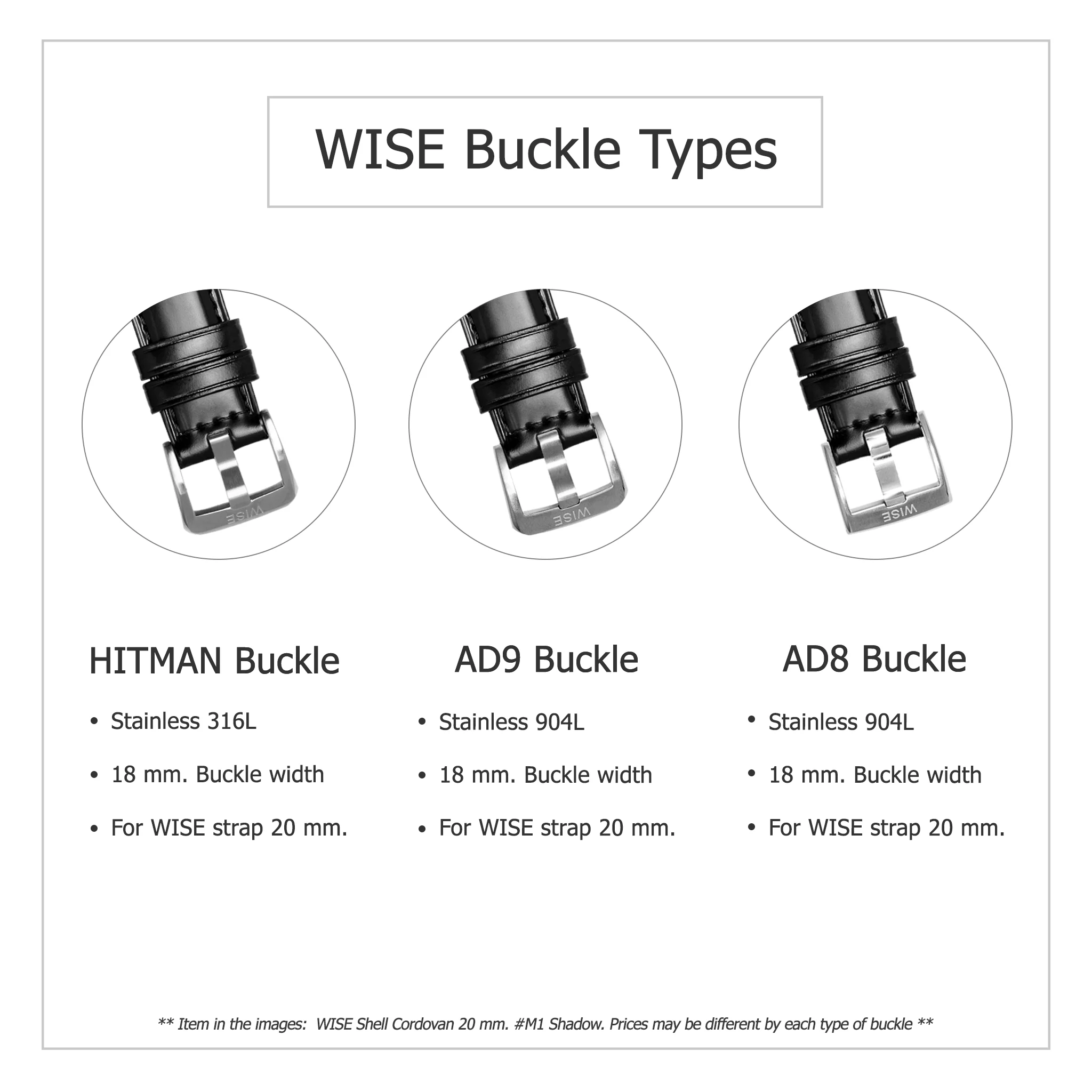 WISE Crocodile Strap 20 mm. - Image 4